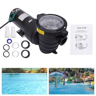 #ad #ad 1.5quot; 1.5HP 1100W 92GPM Swimming Pool Water Pump In Above Ground Motor Strainer