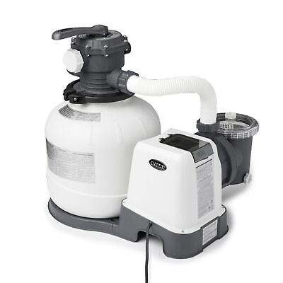 Intex 26647EG 2800 GPH Above Ground Pool Sand Filter Pump with Automatic Timer