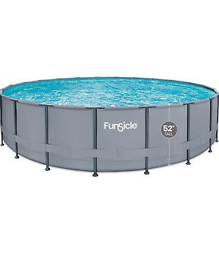 #ad Funsicle 22ft x 52 In Round Oasis Above Ground Pool With SkimmerPlus Filter