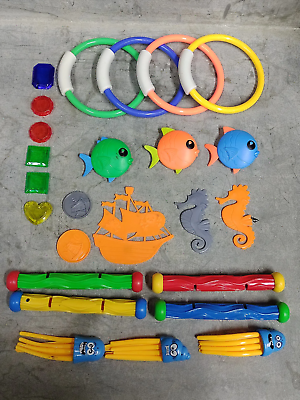 VIVEMCE Pool Diving Toys Underwater Swimming Toys Set of 23 TWO 2 Sets