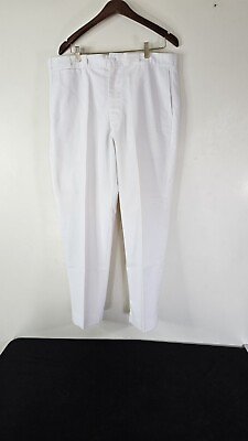 #ad #ad Vtg Men#x27;s Sears Roebucks WHITE Slacks Pants Perma Prest 38x29 1980#x27;s USA MADE