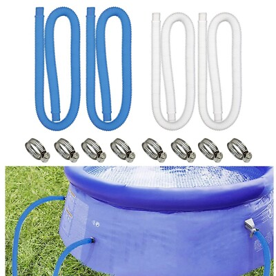 #ad 2pc For Intex 1 1 4 Inch Accessory Hose Above Ground Pool Pump Replacement1.25quot;