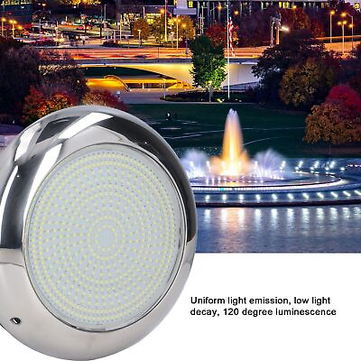#ad Shell Without Pattern Stainless Steel LED Pool Light 12V 35W White Color US