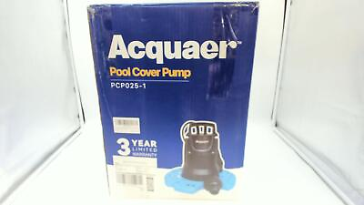 #ad Acquaer 1 4 HP Automatic Swimming Pool Cover Pump 115 V Submersible with 3 4”