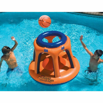 #ad SWIMLINE Inflatable Pool Basketball Hoop Floating Or Poolside Game Giant