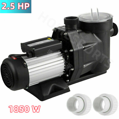 #ad 2.5HP In Above Ground Swimming Pool Pump Sand Filter Water Pump w Strainer US