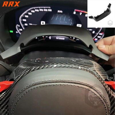 Real Carbon Fiber Steering Wheel Above Cover For BMW M3 M4 M5 M8 X3M F90 G80 F97