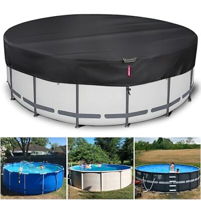 #ad #ad 15Ft Round Pool Covers for Above Ground Pools 500D Heavy Duty Pool 15 FT
