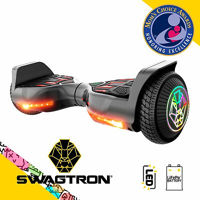 Swagtron Kids Hoverboard 6.5quot; LED Self Balancing Electric Scooter Hoover Board