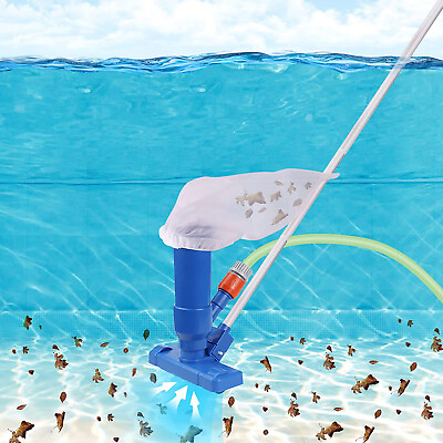 Portable Swimming Pool Vacuum Head Spa Hot Tub Vacuum Cleaner with Pole Home Use