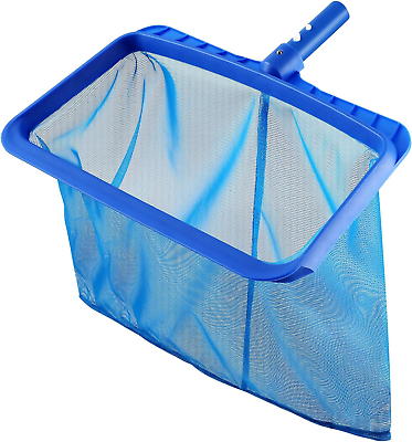 #ad Pool Net Pool Skimmer Net Without Pole Durable Deep Rake Net for Leaves Pool
