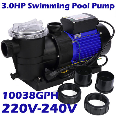#ad 3HP Speed IN Above Ground Swimming Pool Pump High Flow Swimming Pump Strainer