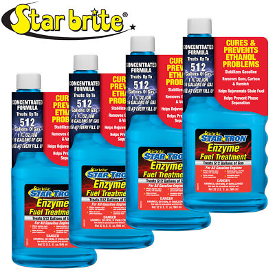 #ad Star Tron 1Qt 32oz Enzyme Fuel Treatment Concentrated Formula Starbrite 4 Pack