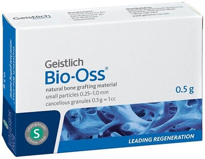 #ad Geistlich quot;Bio Ossquot; Small Granules 0.25 1mm Bone Grafting Material 0.5g 1cc