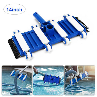 #ad Pool Vacuum Head 14quot; Wide Pool Cleaning Brush Head Surface Safe on Vinyl Pools