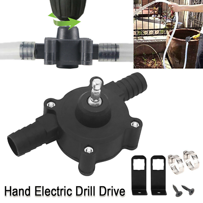 Home Electric Drill Drive Self Priming Pump Water Oil Fluid Transfer Pumps Tools
