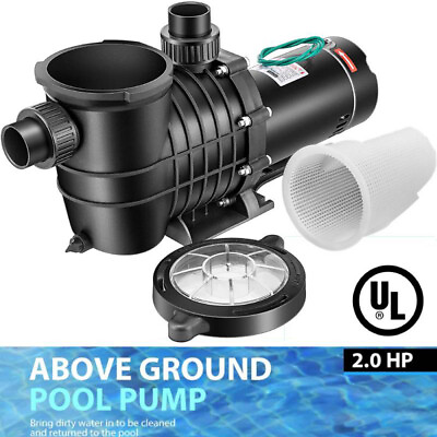 #ad #ad 2.0 HP 6800 GPH In Above Ground Swimming Pool Pump Dual Voltage UL CET Certified