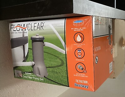 #ad Bestway Flowclear 1000 Gallon GPH Filter Pump Above Ground Swimming Pool NEW
