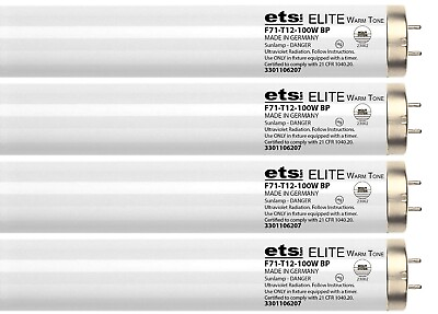 #ad Wolff System ETS Elite Pink F71T12 100W Bipin Tanning Bulbs Fast Bronze