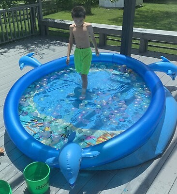 #ad Inflatable Kids Swimming Pool And It’s Electrical Pump