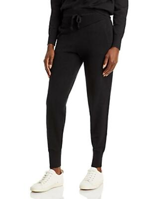 MSRP $78 Aqua Sweater Knit Jogger Pants Black Size Medium