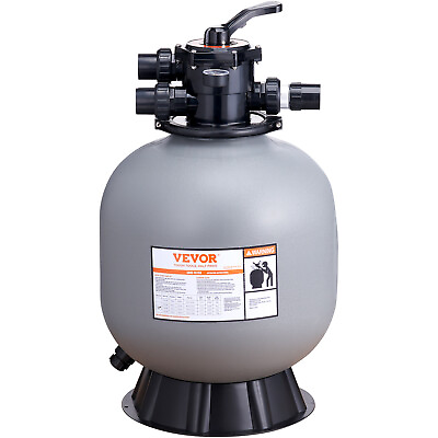 VEVOR Sand Filter 22quot; Above Inground Swimming Pool Sand Filter with 7 Way Valve