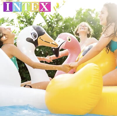 Intex57561 Giant Unicorn Inflatable Ride On Pool Float Cool Swimming Water Toys