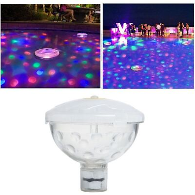 #ad #ad Floating Underwater LED Glow Disco Light Show Swimming Pool Hot Tub Spa Lamp USA