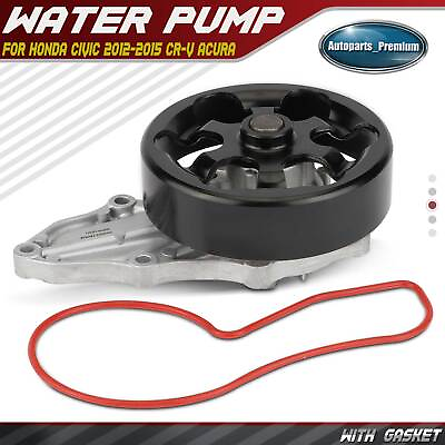 #ad Engine Water Pump with Gasket for Honda Civic 2012 2015 CR V 2012 Acura ILX 2.4L