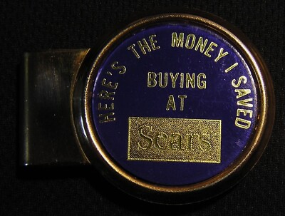 #ad #ad VINTAGE SEARS DEPARTMENT STORES ADVERTISING MONEY CLIP