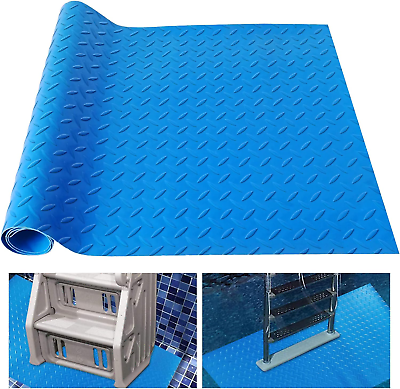 #ad Large Swimming Pool Ladder Mat 17quot;X38quot; Protective Non Slip Pool Step Pad with T