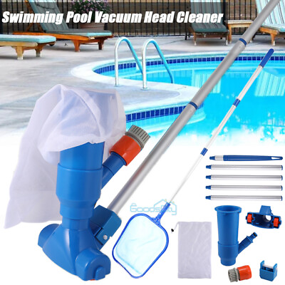 Swimming Pool amp; Spa Pond Fountain Vacuum Head Cleaner Cleaning Tool Kit New USA