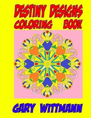 #ad Destiny Designs Coloring Book: Outline designs Large and small designs notes d