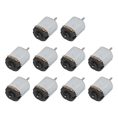 #ad 10Pcs Electric Motor Low Noise Small DC Motors For Hobby DIY Toys Cars Black