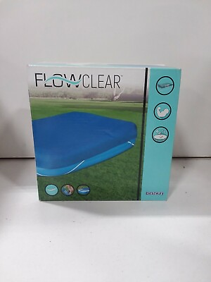 #ad BRAND NEW Bestway 305x183x56 cm Swimmimg Pool Cover With Rubber Bands