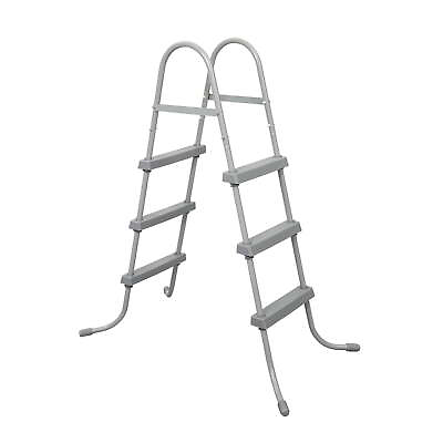 #ad Bestway 58335E BW 42 Inch Flowclear Above Ground Rust Resistant Pool Ladder