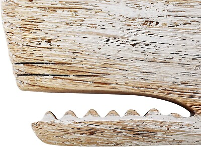 #ad Rustic Wooden Nautical Whale Beach Theme Home Decoration Whale Sculpture wall