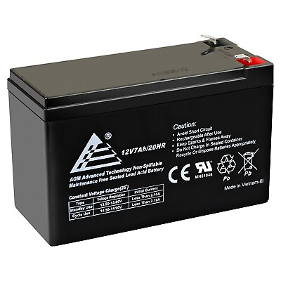ExpertBattery 12V 7Ah SLA Battery Replaces Enduring 6 FM 7