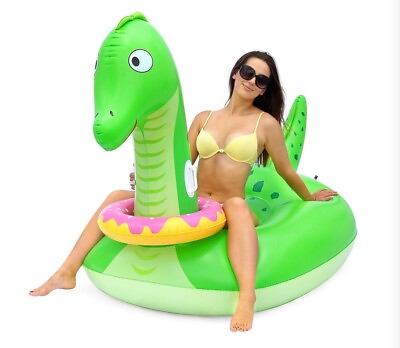 #ad #ad 2 Pcs Inflatable Dinosaur Pool Floats Pool Float Swimming Rings For Kids
