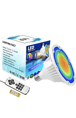 #ad #ad Led Pool Light 40W 120V RGB Led Underwater Swimming Pool Light lamp Remote Contr