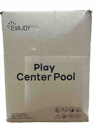 #ad #ad EVAJOY EJ HF022 Inflatable Play Center Kiddie Pool w Slide amp; Sprinkler 95x75x40