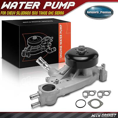 #ad Water Pump w Gasket for Chevrolet Silverado GMC Sierra Cadillac 4.8L 5.3L 6.0L