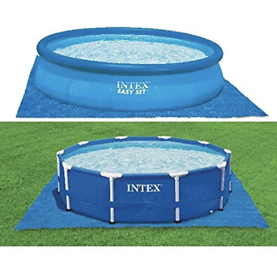 Intex Pool Ground Cloth for 8ft to 15ft Round Above Ground Pools Protect Lawn