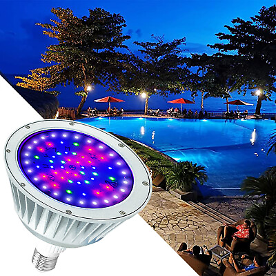 #ad #ad LED Pool Light Bulb 40W 120 Volts RGWWhite LED Swimming Pool Light Fast US Ship