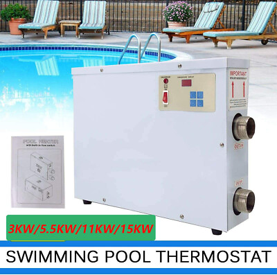 #ad #ad Swimming pool Thermostat SPA Heater Home Bath Hot Tub Pump 11KW 15KW 5KW