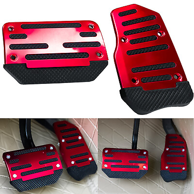 2 Universal NonSlip Automatic Gas Brake Foot Pedal Pad Cover Car Accessories Kit
