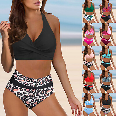 #ad Swim Tops And Shorts For Women Bikini Floral Print Sexy Tankini Surfing Swimming