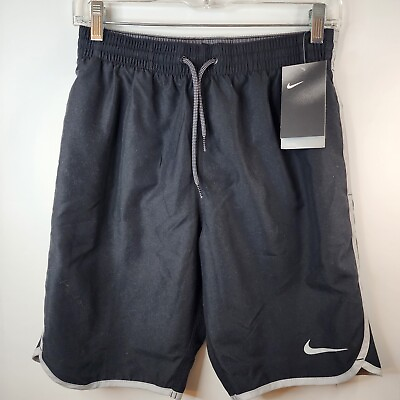 #ad NWT Nike Repel Mens Size S Lined Swim Trunks Inseam 9quot; Shorts Black Pockets