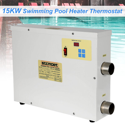 #ad 15KW 240V Electric Swimming Pool Heater Hot Tub Thermostat Home SPA Heater New
