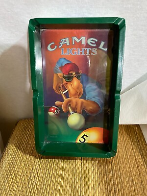 1992 Camel Lights Tobacco Ashtray Joe Cool Pool Table Collectable